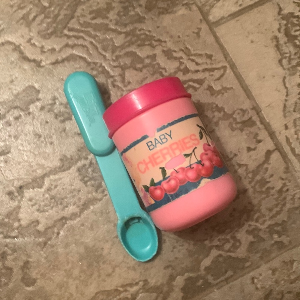 Cherry pretend doll food